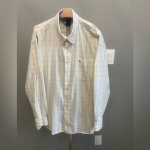 Tommy Hilfiger Yellow and Blue Checkered Shirt